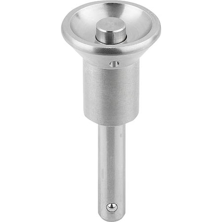 KIPP Ball Lock Pins, button head style, self-locking, stainless steel, inch K0364.23CML08